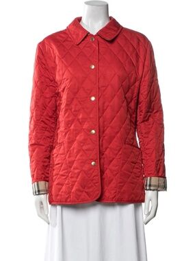 Burberry London  Red Quilted Jacket